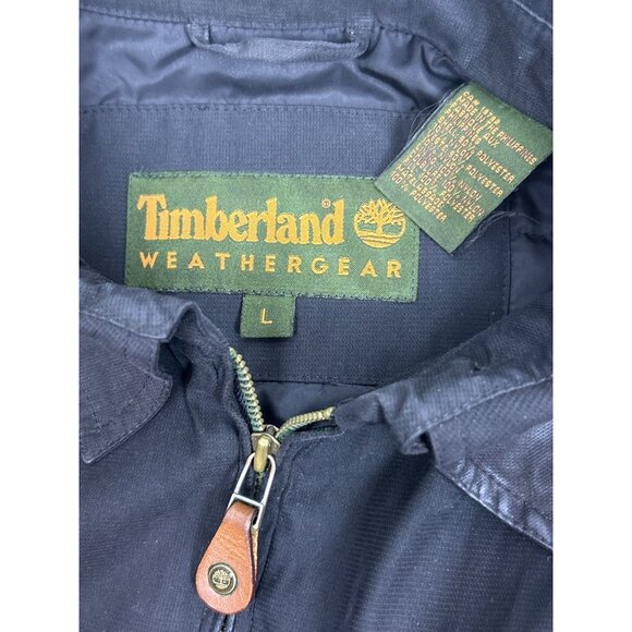 Timberland Weathergear Men's L  Jacket Navy Blue Lined - Picture 4 of 11